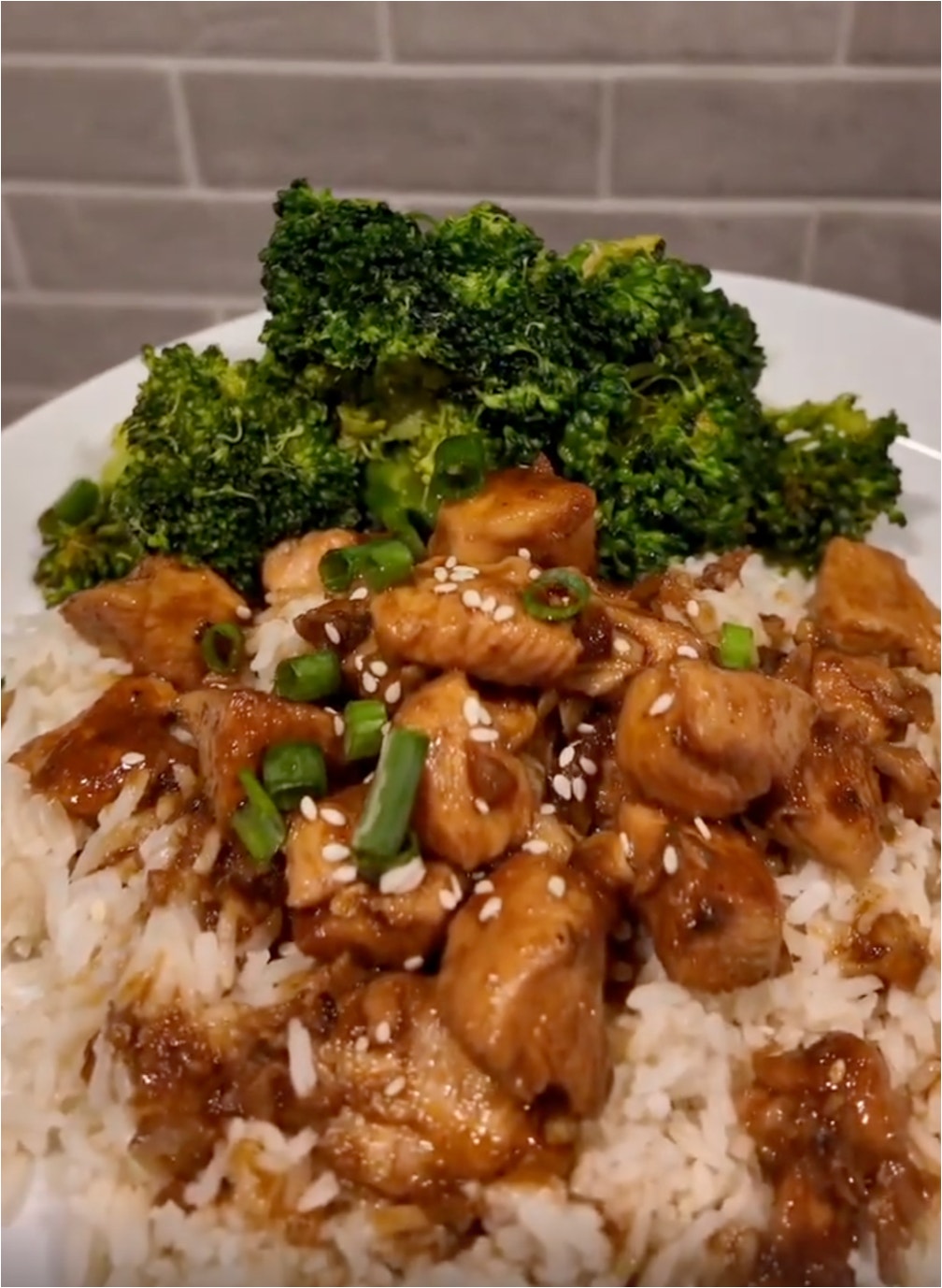 Honey Garlic Chicken & Jasmine Rice
