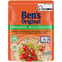 Quinoa et riz brun à saveur d’ail BEN’S ORIGINAL(MC) Biologique, 240 g image
