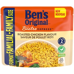 BEN'S ORIGINAL BISTRO EXPRESS Riz d'Accompagnement Saveur Poulet Rôti, Format Familial, sachet de 490 g image