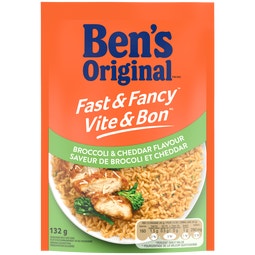 Riz à saveur de brocoli et cheddar VITE & BON(MC) de marque BEN'S ORIGINAL(MC), 132 g image