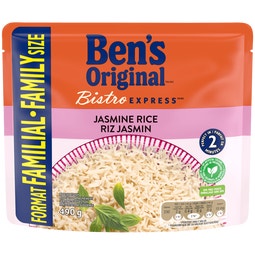 Riz au jasmin BISTRO EXPRESS(MC) de marque BEN’S ORIGINAL(MC) en format familial, 490 g image