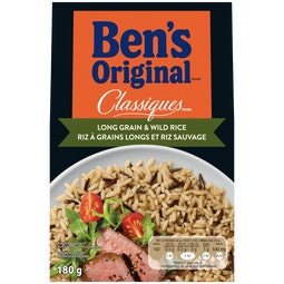 Riz à grains longs et riz sauvage CLASSIQUES(MC) de marque BEN'S ORIGINAL(MC), 180 g image
