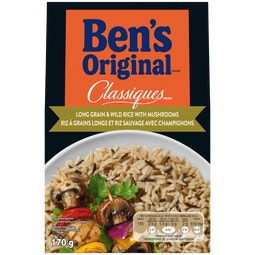 Riz à grains longs et riz sauvage aux champignons CLASSIQUES(MC) de marque BEN'S ORIGINAL(MC), 170 g image