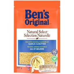 Riz à saveur d'ail et beurre SÉLECTION NATURELLE(MC) de marque BEN'S ORIGINAL(MC), 397 g image