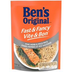 Riz aux fines herbes et riz sauvage VITE & BON(MC) de marque BEN'S ORIGINAL(MC), 132 g image