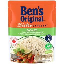 Riz basmati à saveur de coriandre et de lime BISTRO EXPRESS(MC) de marque BEN'S ORIGINAL(MC), 240 g image