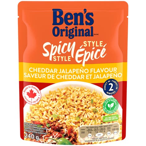 Riz Style épicé à saveur de cheddar et jalapeño de marque BEN'S ORIGINAL(MC), 240 g