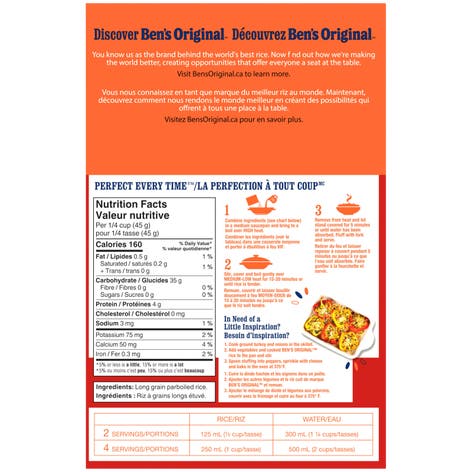 BEN'S ORIGINAL™ CONVERTED™ Long Grain Rice, 907g