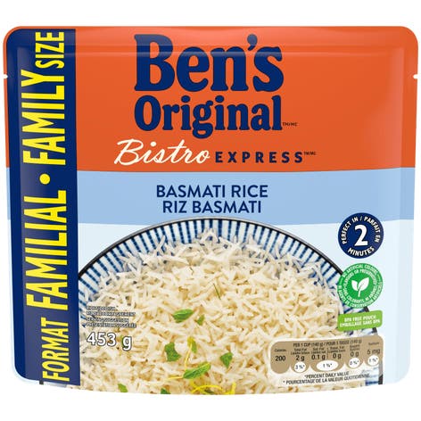 BEN'S ORIGINAL™ BISTRO EXPRESS™ Basmati Rice Family Size, 453g