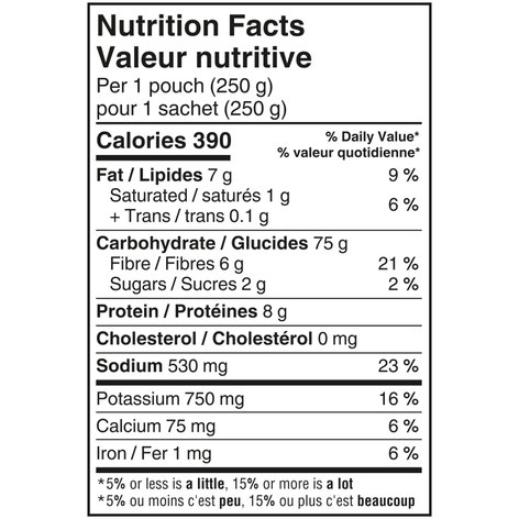 Riz à grains longs et riz sauvage à saveur de champignons BISTRO EXPRESS(MC) de marque BEN'S ORIGINAL(MC), 250 g