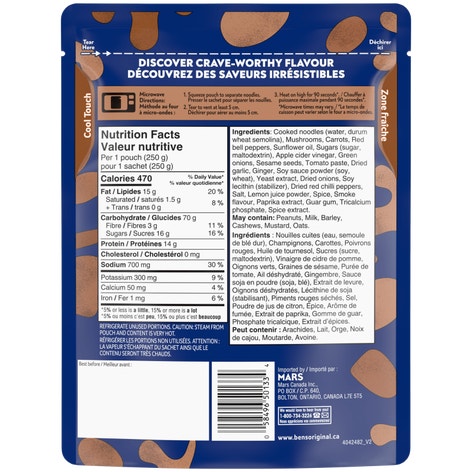 Ben's Original (MC) Cuisine de Rue Nouilles Style BBQ Coreen, 250g