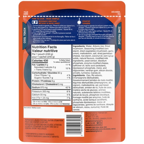 BEN'S ORIGINAL Risotto Creamy Mushroom 240g