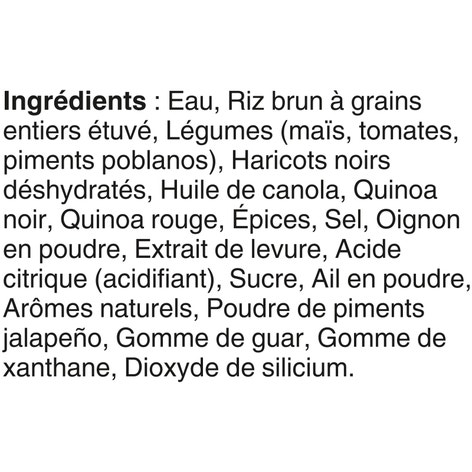 Riz brun et haricots noirs à la mode du Sud-Ouest Riz et légumineuses de marque BEN'S ORIGINAL(MC), 240 g
