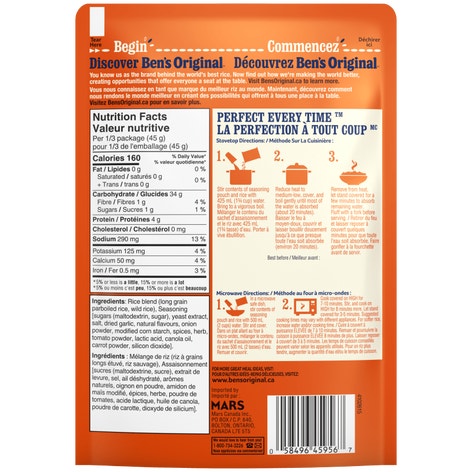BEN'S ORIGINAL™ FAST & FANCY™ Fine Herb & Wild Rice, 132g