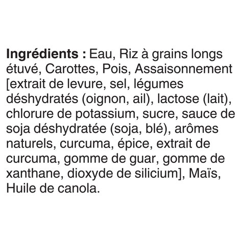 Riz avec mélange de légumes BISTRO EXPRESS(MC) de marque BEN'S ORIGINAL(MC), 250 g