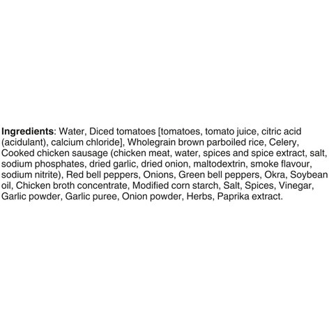 BEN'S ORIGINAL Street Food Gumbo with Chicken Sausage, Prepared Entrée, Microwave in 90 Seconds, 255 g