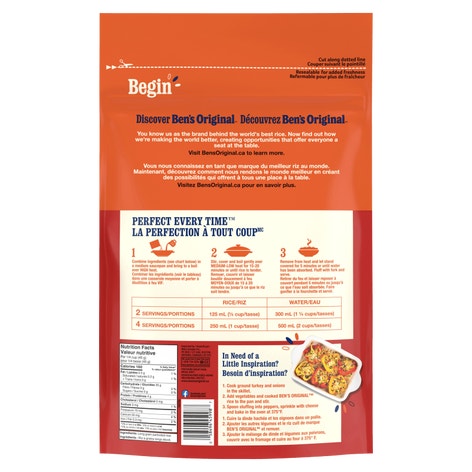 Riz de marque BEN'S ORIGINAL(MC) CONVERTED(MC), 4 kg