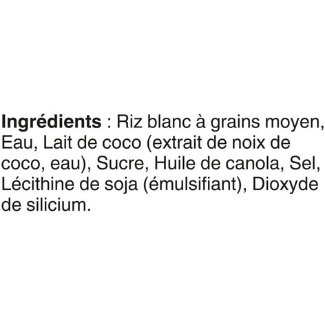 Riz Collant à la Noix de Coco, BISTRO EXPRESS(MC) de marque BEN'S ORIGINAL(MC)​ 240 g