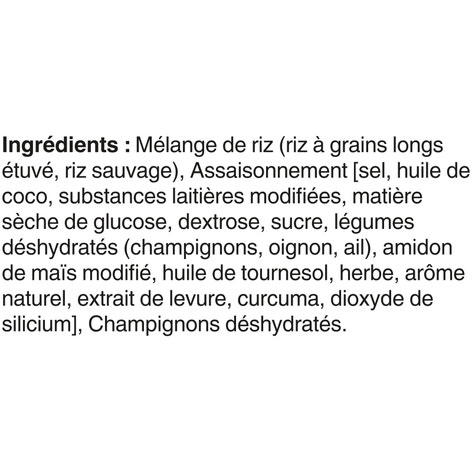 Riz à grains longs et riz sauvage aux champignons CLASSIQUES(MC) de marque BEN'S ORIGINAL(MC), 170 g