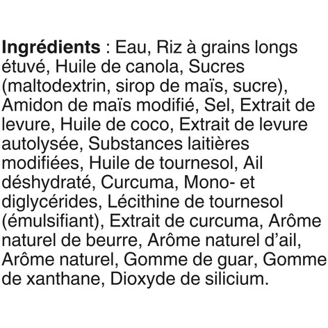 Riz à saveur de beurre et ail BISTRO EXPRESS(MC) de marque BEN'S ORIGINAL(MC), 250 g