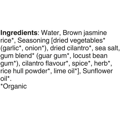 BEN'S ORIGINAL™ Organic Cliantro & Lime Flavour Brown Jasmine Rice, 240g