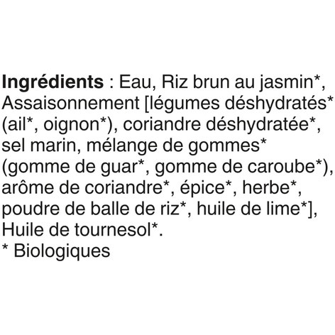 Riz au jasmin brun à saveur de coriandre et de lime BEN’S ORIGINAL(MC) Biologique, 240 g
