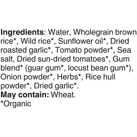 BEN'S ORIGINAL™ Organic Tomato & Roasted Garlic Flavour Brown & Wild Rice, 240g