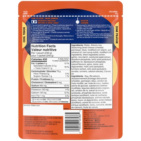 BEN'S ORIGINAL Risotto Cheese Flavour 240g