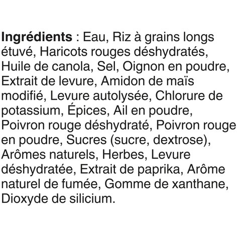 Riz et haricots rouges à saveur de fumée Riz et légumineuses de marque BEN'S ORIGINAL(MC), 240 g