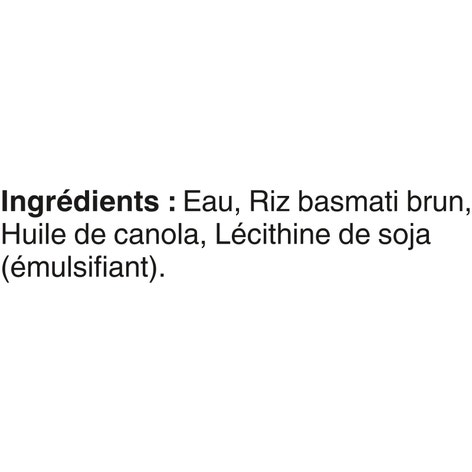 Riz basmati brun BISTRO EXPRESSMC de marque BEN’S ORIGINALMC, 240 g