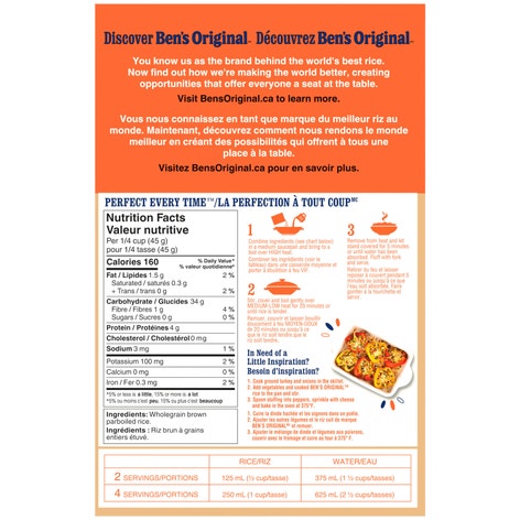 BEN'S ORIGINAL™ Wholegrain Brown Rice, 907g