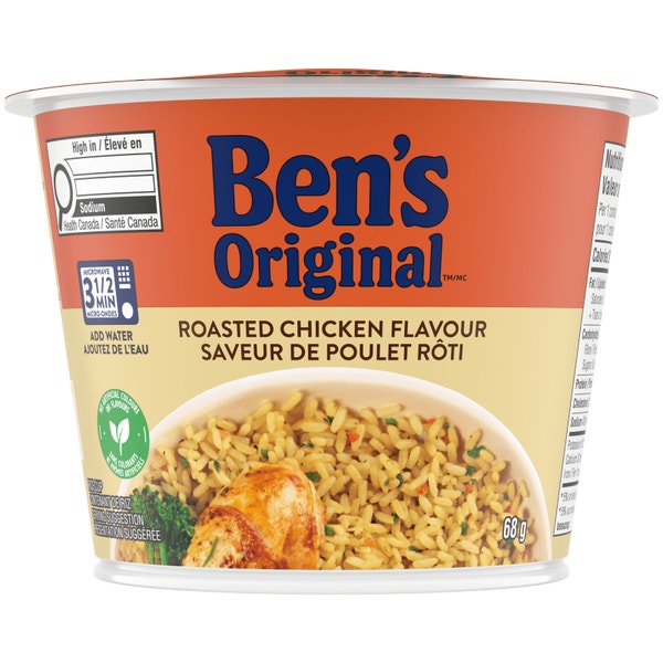 BEN'S ORIGINAL™ Roasted Chicken Flavour Rice Single Serve Cup, 68 g