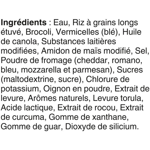 Riz à saveur de brocoli et fromage cheddar BISTRO EXPRESS(MC) de marque BEN'S ORIGINAL(MC), 240 g