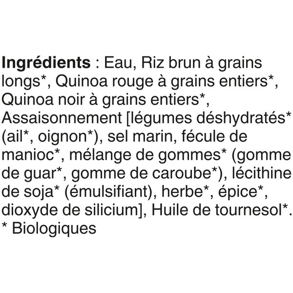 Quinoa et riz brun à saveur d’ail BEN’S ORIGINAL(MC) Biologique, 240 g