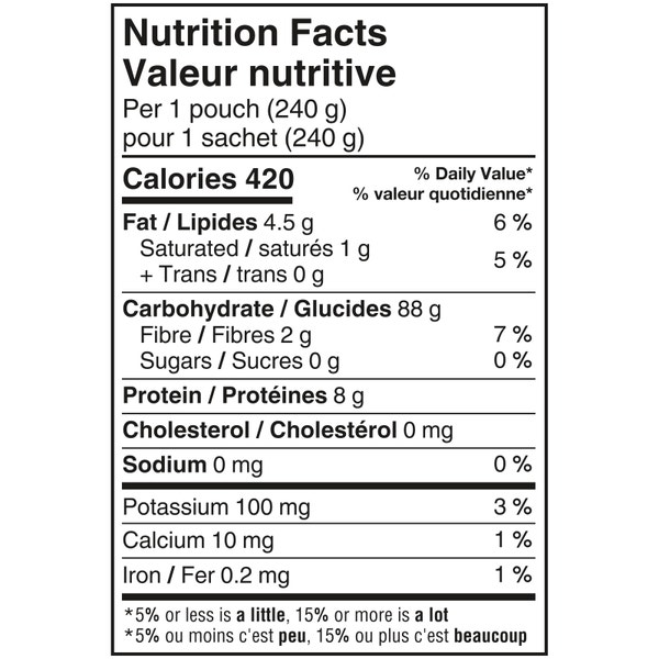 Riz au jasmin BEN’S ORIGINAL(MC) Biologique, 240 g