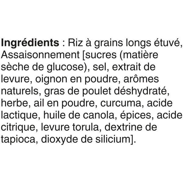 Riz à saveur de poulet champêtre VITE & BON(MC) de marque BEN'S ORIGINAL(MC), 132 g