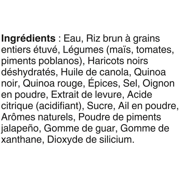 Riz brun et haricots noirs à la mode du Sud-Ouest Riz et légumineuses de marque BEN'S ORIGINAL(MC), 240 g