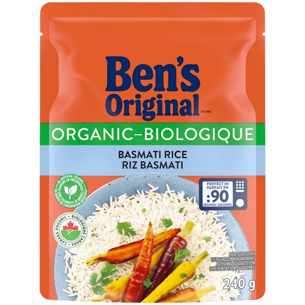 Riz basmati BEN’S ORIGINAL(MC) Biologique, 240 g