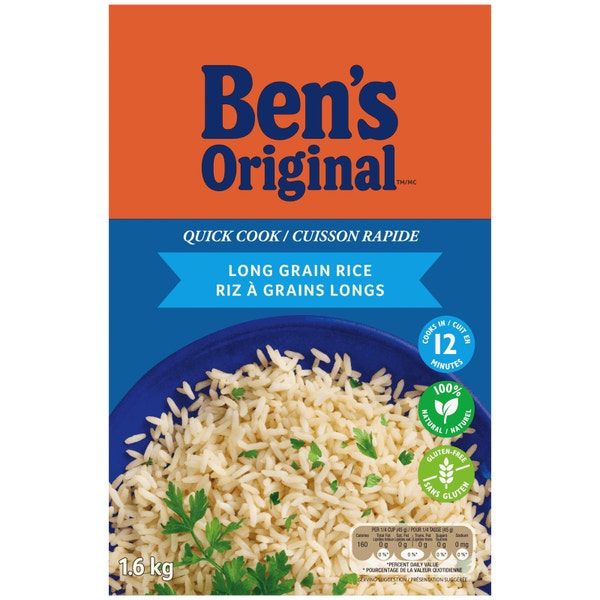 BEN'S ORIGINAL™ Quick Cook Long Grain Rice, 1.6kg