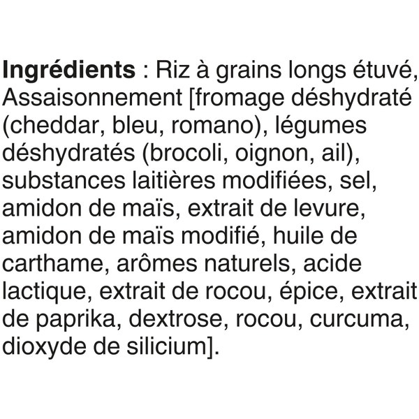 Riz à saveur de brocoli et cheddar VITE & BON(MC) de marque BEN'S ORIGINAL(MC), 132 g