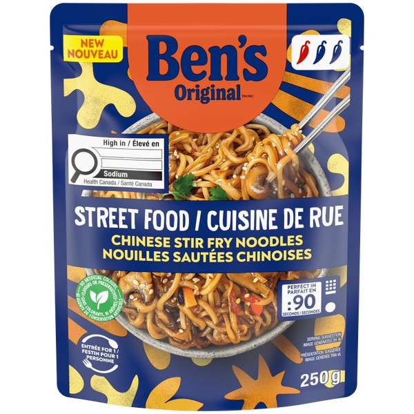 Bens Original Cuisine de Rue Nouilles Sautées Chinoises