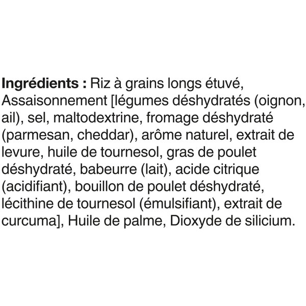 Riz à saveur de parmesan et beurre SÉLECTION NATURELLE(MC) de marque BEN'S ORIGINAL(MC), 397 g