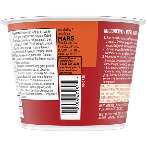 BEN'S ORIGINAL(MC) Riz à la Mexicaine, 68 g