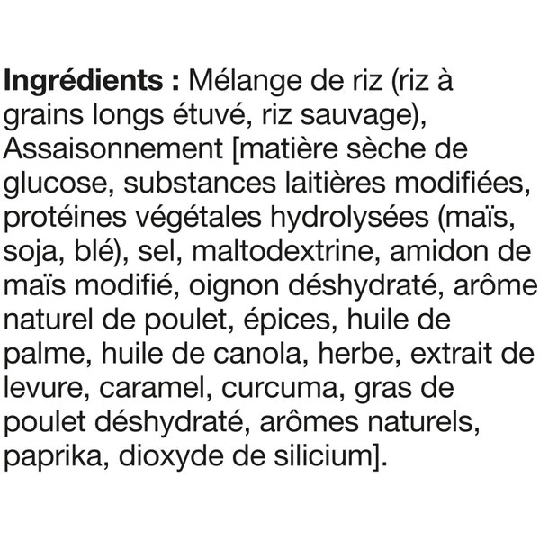 Riz à saveur de poulet façon maison et riz sauvage VITE & BON(MC) de marque BEN'S ORIGINAL(MC), 132 g