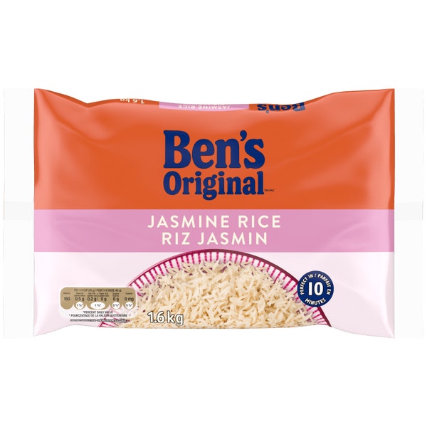 Riz au jasmin de marque BEN'S ORIGINAL(MC), 1,6 kg