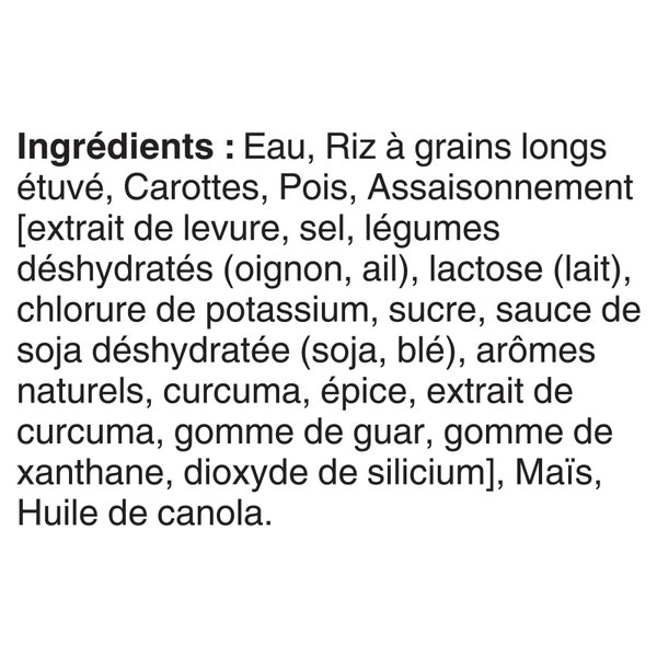 Riz avec mélange de légumes BISTRO EXPRESS(MC) de marque BEN'S ORIGINAL(MC), 250 g