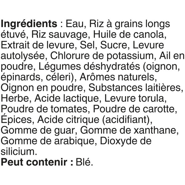 Riz à grains longs et riz sauvage aux fines herbes BISTRO EXPRESS(MC) de marque BEN'S ORIGINAL(MC), 250 g