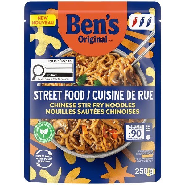Bens Original Cuisine de Rue Nouilles Sautées Chinoises