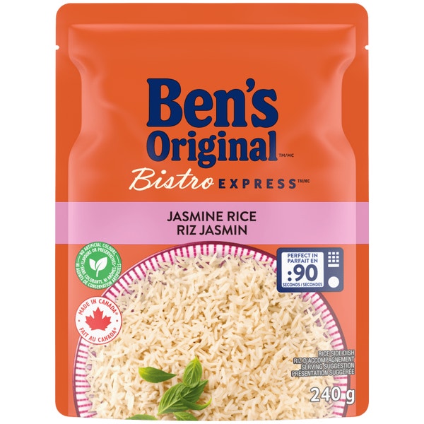 Riz au jasmin BISTRO EXPRESS(MC) de marque BEN'S ORIGINAL(MC), 240 g