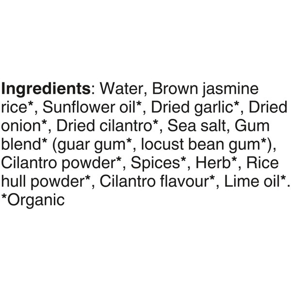 BEN'S ORIGINAL™ Organic Cliantro & Lime Flavour Brown Jasmine Rice, 240g
